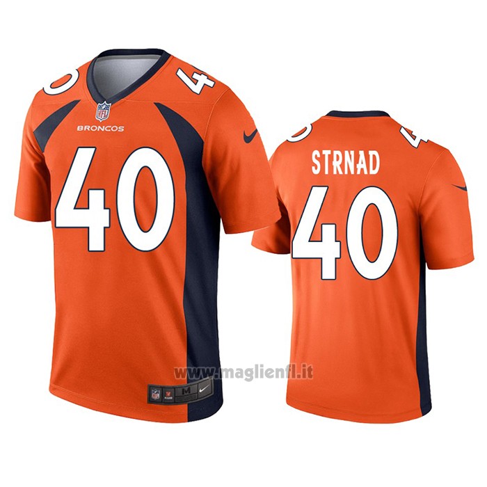 Maglia NFL Legend Denver Broncos Justin Strnad Arancione